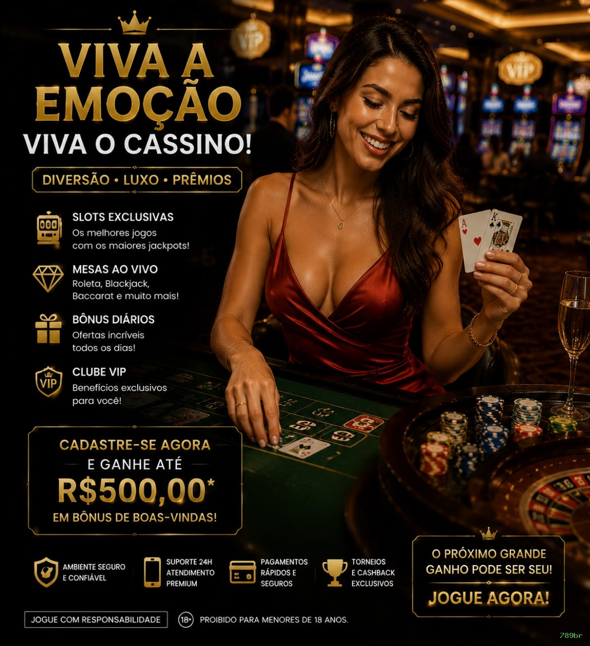 Aplicativo móvel 789br para iOS e Android